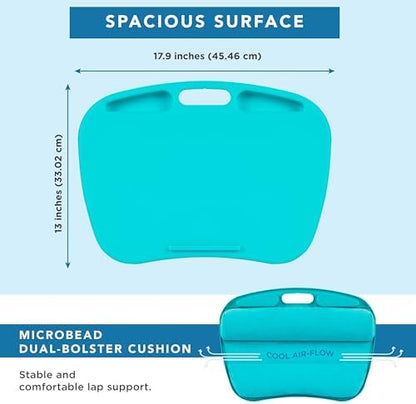 LAPGEAR MyDesk Lap Desk – Turquoise, 12-Pack, Fits 15.6” Laptops