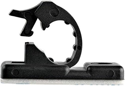StarTech 100 Adhesive Cable Management Clips, Black, TAA, Sticky (CBMCC1)