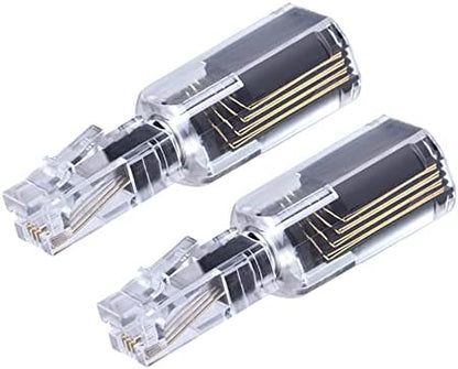 (Value Pack of 2 360° Phone Cord Detangler Landline Telephone Extended Rotating Black