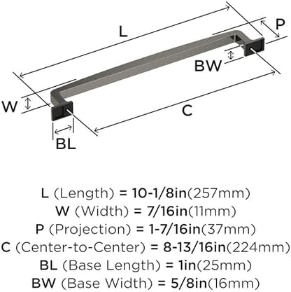 Amerock 8-13/16" Westerly Graphite Drawer Pull