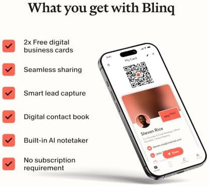 Blinq NFC Digital Business Card - Wristband - Tap to Share (Light Blue)