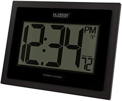 La Crosse Technology 513-54087-INT Atomic Digital Wall Clock with Indoor Temperature (Pack of 5)