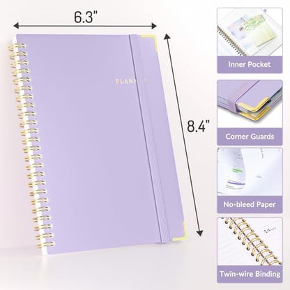 Forvencer Academic Planner 2026-2027, Green 6.3"x8.4" (Jul 2026 - Jun 2027)