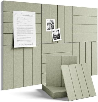 Fluxynara 36" x 24" Large Felt Bulletin Board, Sage