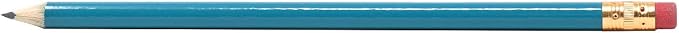 Pencil Guy Round Teal Blank Sharpened Pencils 1000 per box