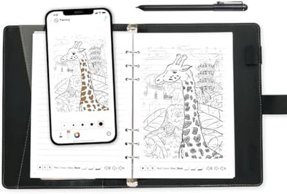 Ophaya 2 in 1 Digital Pen Smart Pen Writing Set, Includes Smartpen, Notebook, Use with Ophaya App for Notes Taking, Recording, Storing