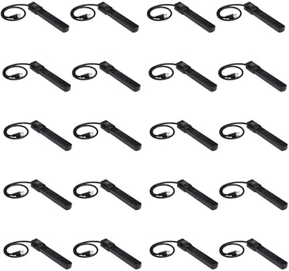 Amazon Basics 6-Outlet Surge Protector Power Strip with 200J Protection, Circuit Breaker, 2ft Extension Cord, Black, 20-Pack