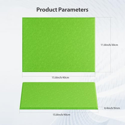 12 Pack Rectangle Acoustic Panels Self Adhesive Sound Proof Foam