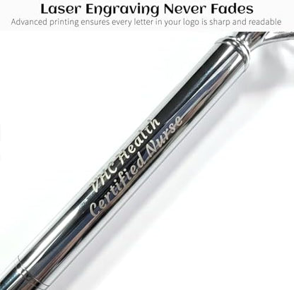 HISHER 20 Pack Custom Crystal Ballpoint Pens Smooth ABS Plastic Twist Pen