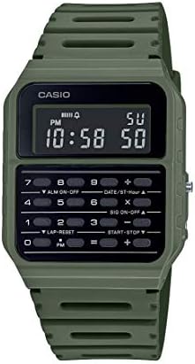 Casio CA53W Vintage Series | Data Bank | 1/100 SEC Stopwatch | Water Resistant | 8 Digit Calculator | Dual Time | Resin Band | Resin Case | Auto Calendar | Daily Alarm | 5 Year Battery