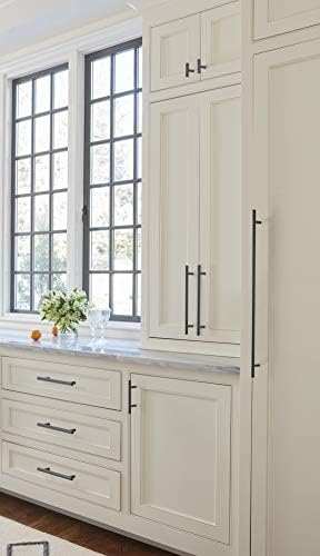 Amerock | Cabinet Pull | Black Bronze | 5-1/16 inch (128 mm) Center to Center | Bar Pulls | 10 Pack | Drawer Pull | Drawer Handle | Cabinet Hardware