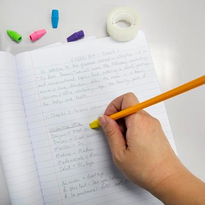 BAZIC Products Pencil-Top Eraser Caps, 50 Count, 2-Pack