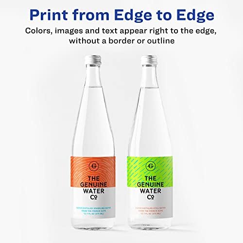 Avery Print-to-the-Edge Printable Shipping Labels, 3" x 3.75", Matte White, Sure Feed Technology, Laser & Inkjet Printer Compatible, 150 Blank Labels per Pack (5 Packs of 6874)