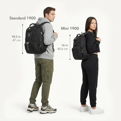 SwissGear 1900 Scansmart TSA 17-Inch Laptop Backpack, Black/Red