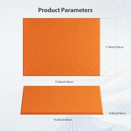 12 Pack Rectangle Acoustic Panels Self Adhesive Sound Proof Foam
