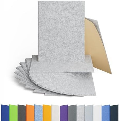 12 Pack Rectangle Acoustic Panels Self Adhesive Sound Proof Foam