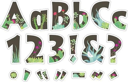 Barker Creek Letter Pop-Outs, 4" Prickles, Multicolor Designer Letters for Bulletin Boards, Breakrooms, Reception Areas, Signs, Displays, And More! 4", 255 Characters per Set (1734)