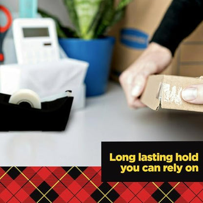 Scotch Transparent Tape, 2 Rolls, 1/2 x 2592 Inches, Classic Glossy-Finish, Boxed (Pack of 12)