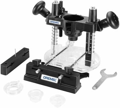 Dremel 335-01 Rotary Tool Plunge Router Attachment, Compact & Lightweight for Light-Duty Routing Projects, Perfect for Woodworking & Inlay Work, Black Medium