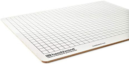 hand2mind Double-Sided Centimeter Grid White Boards for Students, Grid Board for Graphing, Dry Erase Boards, Portable Whiteboard, School Supplies, Classroom Supplies (Pack of 10)