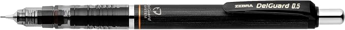 Zebra Pen DelGuard Asstd Barrel Mechanical Pencil, 0.5mm, Fine Point, 3-Pk
