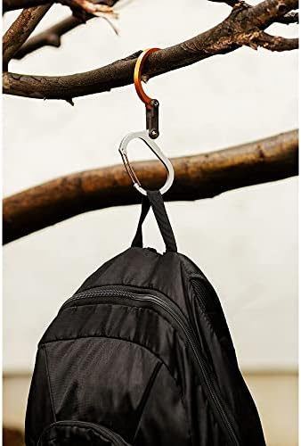 GEAR AID HEROCLIP 360° Swivel Carabiner Gear Clip and Hook (Medium) for Camping, Backpack, Suitcases and Garage Organization