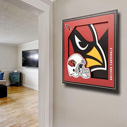 YouTheFan NFL Arizona Cardinals 3D Logo Series Wall Art