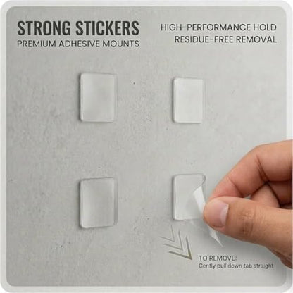 Striped Square Felt Bulletin Board Tiles, 6 Pack