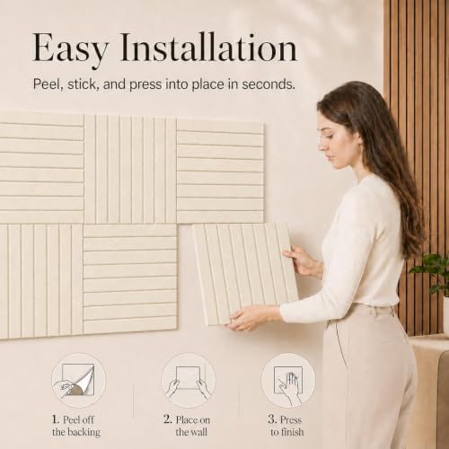Stripe Felt Bulletin Board Tiles, Cork Board Alternative 24 x 36 in