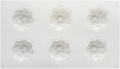 Silicone Mold for Baking Cakes,Soap Molds,Flower Shape Silicone Molds for Homemade French Dessert Mold for Pastry Chocolate,Jelly Chocolate Mold ＆ Ice Cube Tray (H_ Flower)