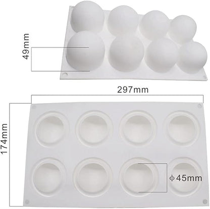 Chocolate Sphere Mold Ball Round Mold Shape Silicone Chocolate Cake Mousse Dessert Baking Pastry Bakeware