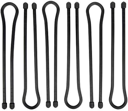 Nite Ize Gear Tie Original ProPacks - Reusable Rubber Twist Ties for Indoor & Outdoor Use - Bendable Wire Interior - Durable Rubber Exterior - Secure Grip - Black, 18" (6 Pack)