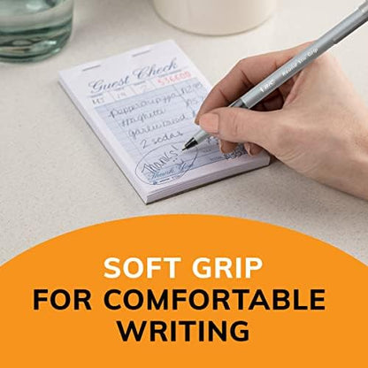BIC Round Stic Grip Xtra Comfort Black Ballpoint Pens, 36-Count Pack