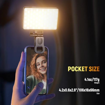 NEEWER Basics LED Selfie Phone Light for iPhone Camera Laptop, BL120B