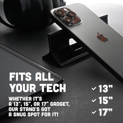 Steepy Portable Laptop Stand for Desk Adjustable Height, 13-17 Inch Devices