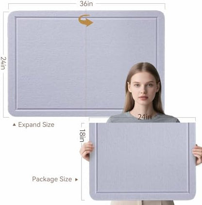 Felt Bulletin Board 36x24 inches, Decorative Pin Board for Home & Office