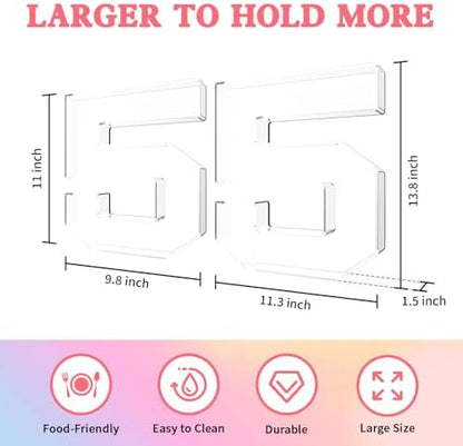 13.8" Acrylic Number Charcuterie Tray, Fillable Charcuterie Box (Number 5)