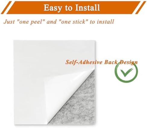 Square Felt Cork Bulletin Board Tiles, Self Adhesive DIY Felt Pin Board for Wall 30" x 20" with 35 Pushpins for Office School Home Wall Decor Stickers Memos Photos Display (Deep Camel)