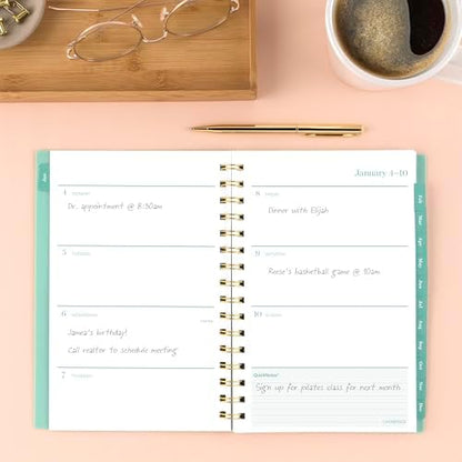 Mead Cambridge 2027 Planner, Weekly & Monthly, 5.5" x 8.5", Glimmer (1843-200-27)