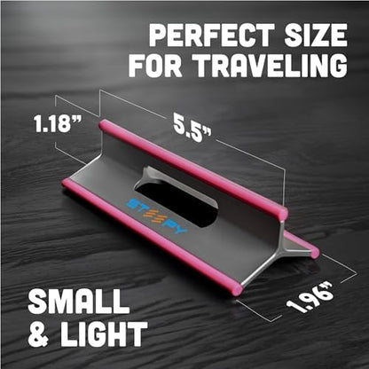Steepy Portable Laptop Stand for Desk Adjustable Height, 13-17 Inch Devices