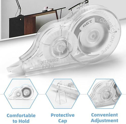 4 Pcs Wrong Out Correction Tape, 39.4 Ft, 0.2 in Width