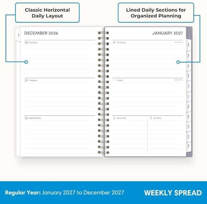 Blue Sky 2027 Weekly & Monthly Planner Calendar, 5"x8", Tula