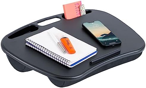 LAPGEAR MyDesk Lap Desk – Black, 12-Pack, Fits 15.6” Laptops
