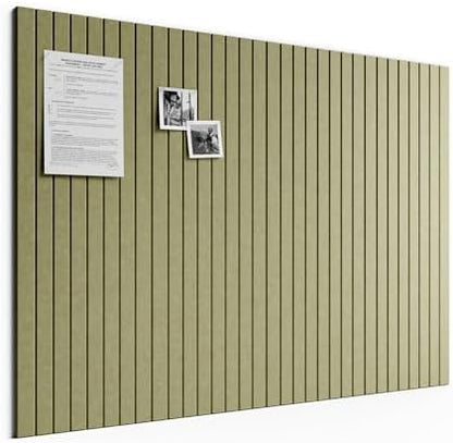 Bumusty 48"x 36" Large Felt Bulletin Board Tiles, Olive Green