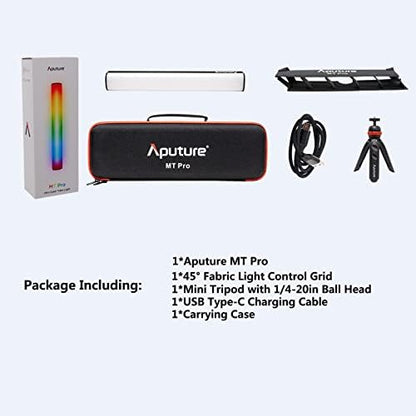 Aputure MT Pro RGB Video Light Wand Stick,7.5W CCT 2000K -10000K(30cm)