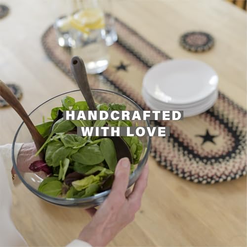 Homespice Gloucester Braided Table Runner for Primitive Decor, Rect 11x36