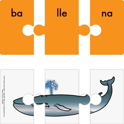Really Good Stuff, Spanish Syllable Puzzles, 40 Puzzles, Ages 5+, Grades K+