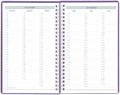 Blueline® 2027 Timanager® DuraFlex 5-Day Weekly Planner, 13 Months, December to December, Poly Cover, 9.0625" x 5.875", Purple (C5910V.86T)