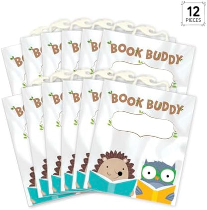 CTP Woodland Friends Book Buddy Bags 12-Pack 12 Bags with snap Closure Handles (Creative Teaching Press 11171)