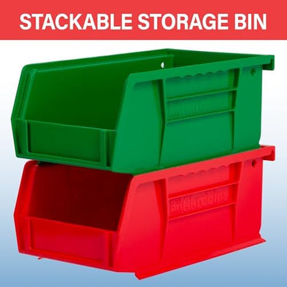 Akro-Mils 30220 AkroBins Plastic Storage Bins, 7"x4"x3", Stone, 24-Pack